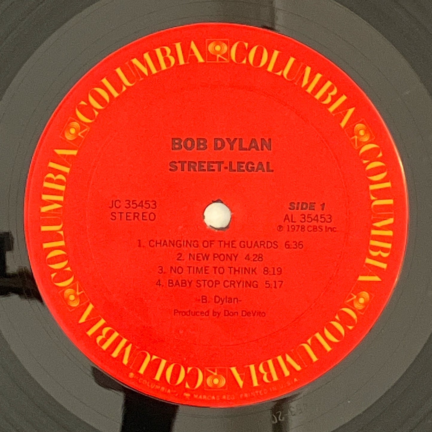 LP/ BOB DYLAN / STREET-LEGAL / ボブ・ディラン / US盤 オリジナル インナー COLUMBIA