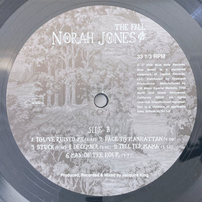 LP/ NORAH JONES / THE FALL / ノラ・ジョーンズ / US盤 200g 重量盤 ポスター・ポストカード・CS BLUE NOTE APP045
