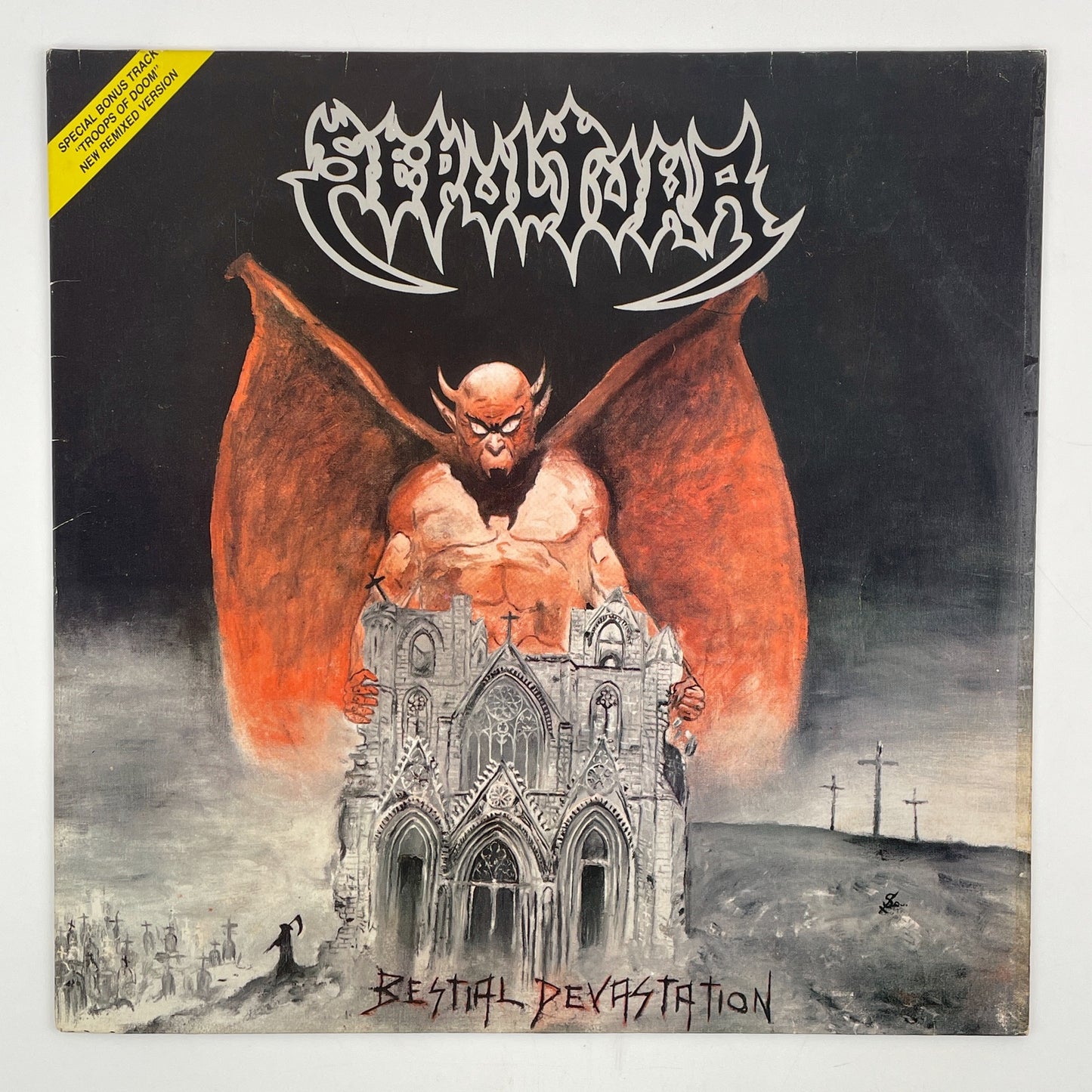 LP/ SEPULTURA / BESTIAL DEVASTATION / セパルトゥラ / ブラジル盤 オリジナル ライナー COGUMELO