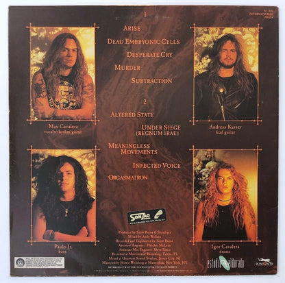 LP/ SEPULTURA / ARISE / セパルトゥラ / ブラジル盤 ライナー ESTUDIO 3.183