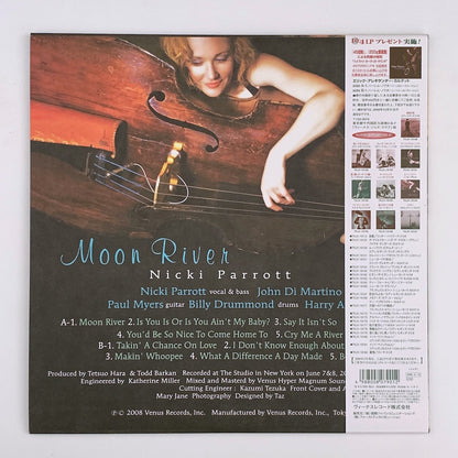 LP/ NICKI PARROTT / MOON RIVER / ニッキ・パロット / 国内盤 200g 重量盤 帯・ライナー VENUS TKJV-19194