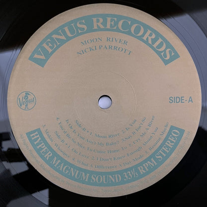 LP/ NICKI PARROTT / MOON RIVER / ニッキ・パロット / 国内盤 200g 重量盤 帯・ライナー VENUS TKJV-19194