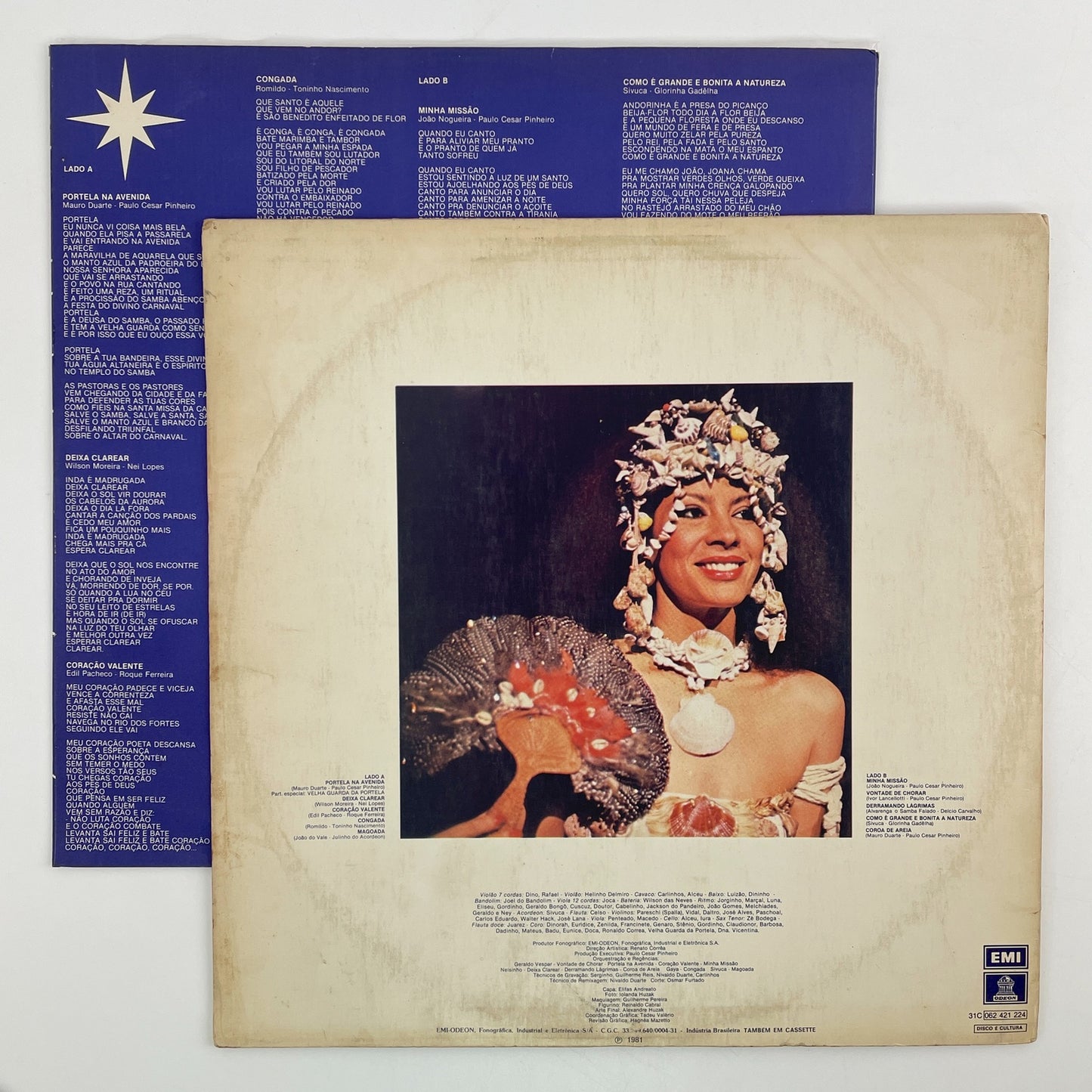 LP/ CLARA NUNES / CLARA / クララ・ヌネス / ブラジル盤 インナー EMI