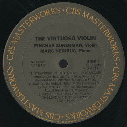 ズッカーマン / VIRTUSO VIOLIN US盤/CBS