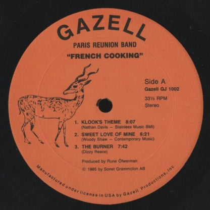 LP/ PARIS REUNION BAND / FRENCH COOKING / US盤/GAZELL