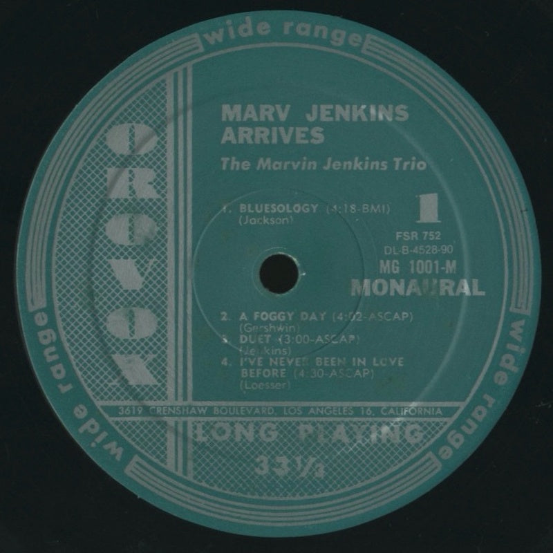 LP/ MARV JENKINS / ARRIVES / スペイン盤/FRESH SOUND/OROVOX