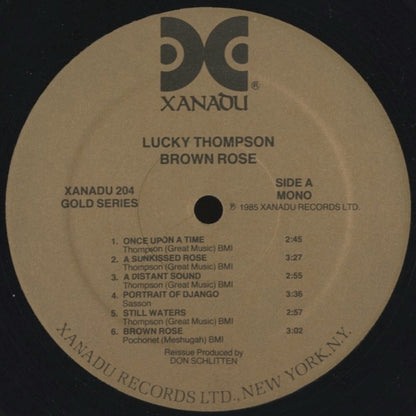 LP/ LUCKY THOMPSON / BROWN ROSE / US盤/XANADU