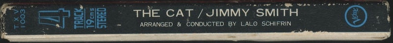 オープンリールテープ / JIMMY SMITH / THE CAT / 国内盤 ライナー付 7号 19cm/s (7 1/2IPS) 4トラック VERVE TXV1003