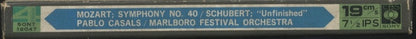 オープンリールテープ / パブロ・カザルス / モーツァルト：交響曲第40番、シューベルト：交響曲第8番「未完成」/ 国内盤 ライナー(シミ)付 7号 19cm/s (7 1/2IPS) 4トラック CBS SONT12047