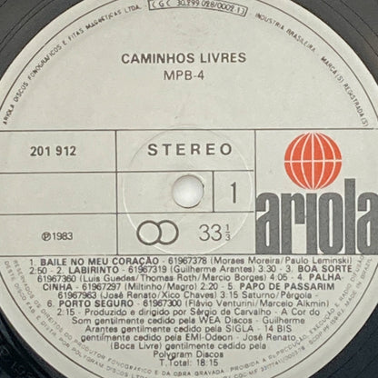 LP/ MPB4 / CAMINHOS LIVRES / エミ・ペー・ベー・クアトロ / ブラジル盤 ARIOLA