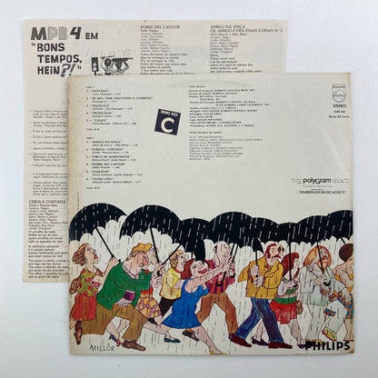 LP/ MPB4 / BONS TEMPOS, HEIN ?! / エミ・ペー・ベー・クアトロ / ブラジル盤 ライナー PHILIPS 6349.409