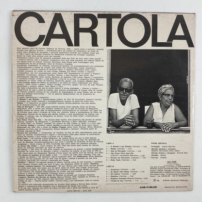 LP/ CARTOLA / CARTOLA / カルトーラ / ブラジル盤 オリジナル、コーティングJK CS DISCOS MARCUS PEREIRA