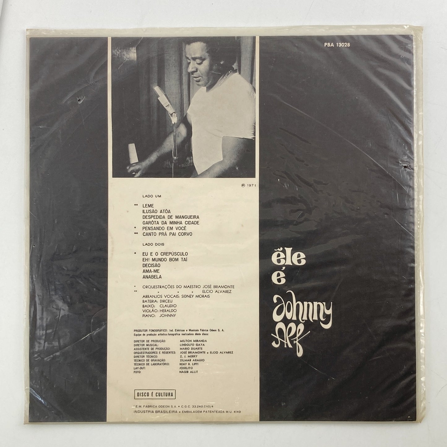 LP/ JOHNNY ALF / ELE E JOHNNY ALF / ジョニー・アルフ / ブラジル盤 オリジナル、ビニールジャケ PARLOPHONE