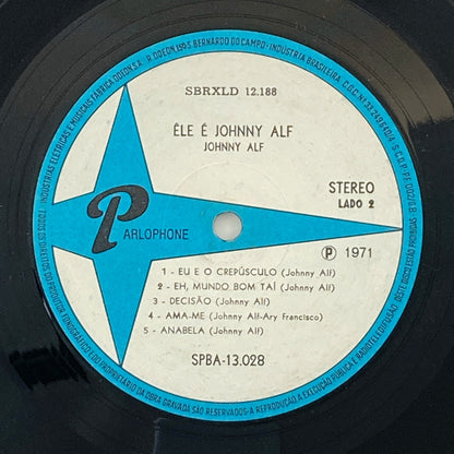 LP/ JOHNNY ALF / ELE E JOHNNY ALF / ジョニー・アルフ / ブラジル盤 オリジナル、ビニールジャケ PARLOPHONE