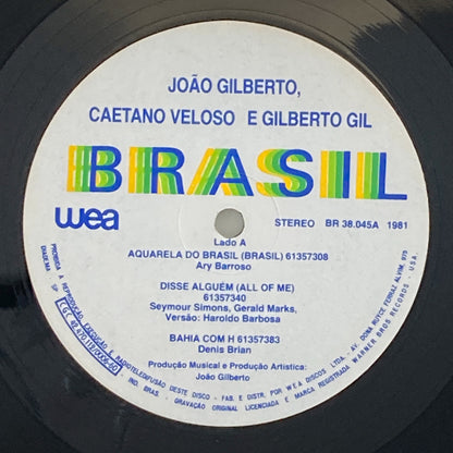 LP/ JOAO GILBERTO / BRASIL / ジョアン・ジルベルト / ブラジル盤 オリジナル インナー WEA BR38.045