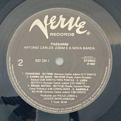 LP/ ANTONIO CARLOS JOBIM / PASSARIM / アントニオ・カルロス・ジョビン / ブラジル盤 オリジナル インナー VERVE