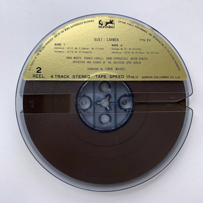 オープンリール/ ロリン・マゼール / ビゼー:歌劇「カルメン」 / 7号 国内盤 2本セット 4トラック 19cm/s (7 1/2IPS) EURODISC