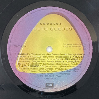 LP/ BETO GUEDES / ANDALUZ / ベト・ゲヂス / ブラジル盤 ライナー EMI