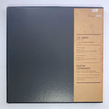 LP/ グスタフ・レオンハルト / バッハ:平均律クラヴィーア曲集 / フランス盤 5枚組 BOX インサート・CS HARMONIA MUNDI HM20309/13