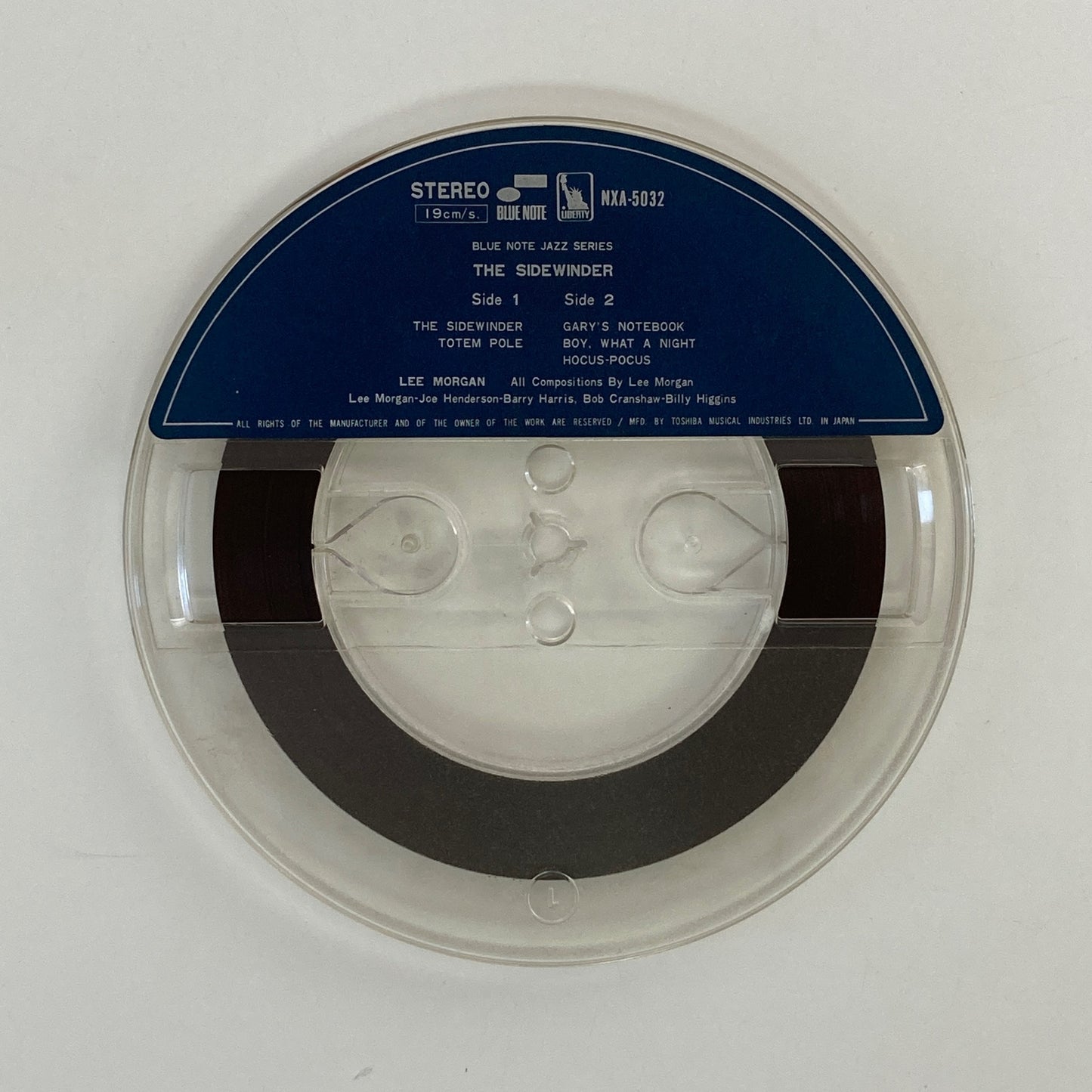 オープンリールテープ/ LEE MORGAN / THE SIDEWINDER / リー・モーガン / 7号 国内盤 4トラック 19cm/s (7 1/2IPS) BLUE NOTE