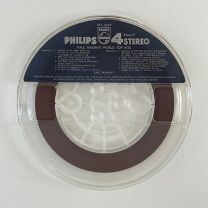 オープンリールテープ/ PAUL MAURIAT / WORLD TOP HITS / ポール・モーリア / 7号 国内盤 4トラック 19cm/s (7 1/2IPS) PHILIPS