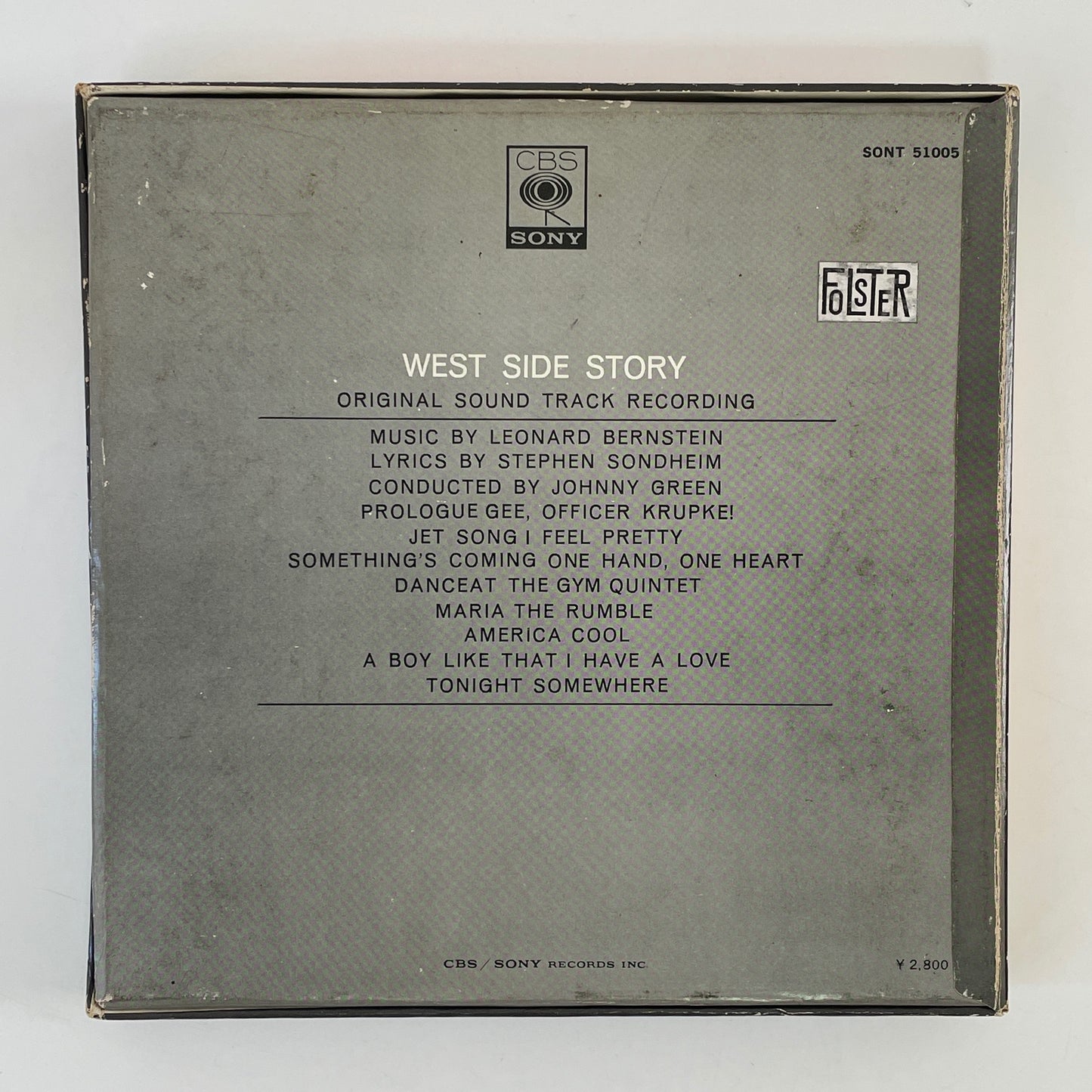 オープンリールテープ/ OST / WEST SIDE STORY / 7号 国内盤 4トラック 19cm/s (7 1/2IPS) CBS SONY