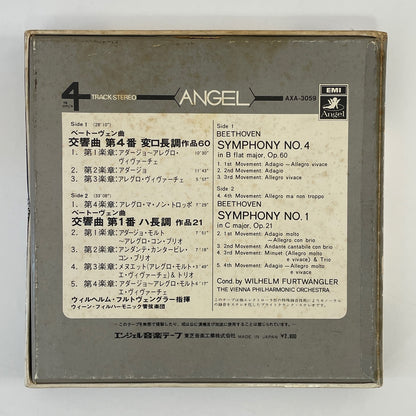 オープンリール/ ヴィルヘルム・フルトヴェングラー / ベートーヴェン:交響曲第4番、第1番 / 7号 国内盤 4トラック 19cm/s (7 1/2IPS) ANGEL