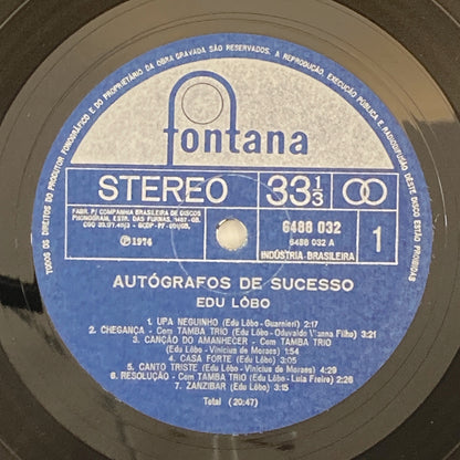 LP/ EDU LOBO / AUTOGRAFOS DE SUCESSO / エドゥ・ロボ / ブラジル盤 FONTANA