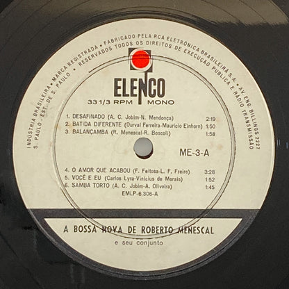 LP/ V.A. / A BOSSA NOVA DE ROBERTO MENESCAL E SEU CONJUNTO / ブラジル盤 オリジナル サンドカバー CS ELENCO