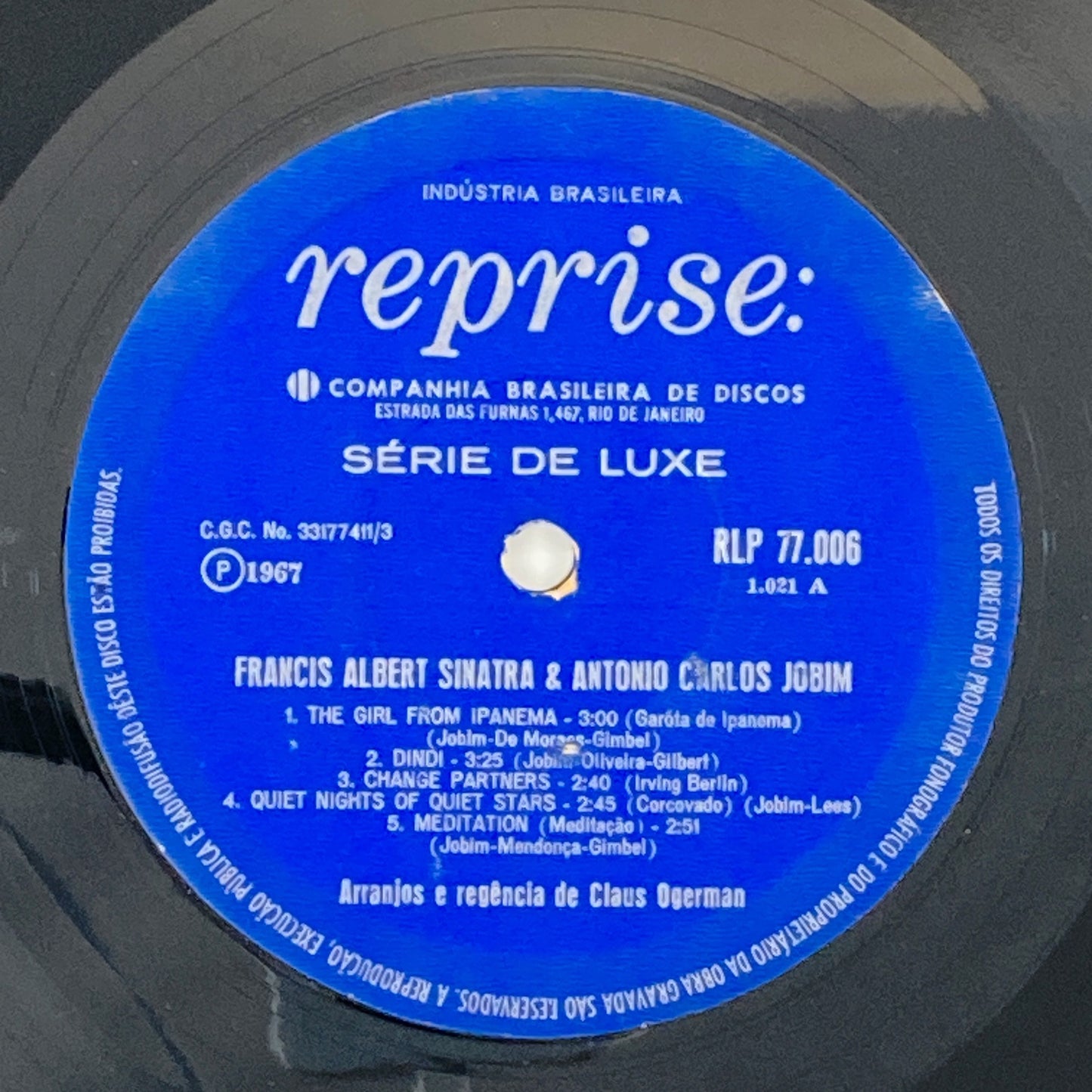 LP/ FRANK SINATRA & ANTONIO CARLOS JOBIM / S.T. / フランク・シナトラ / ブラジル盤 オリジナル サンドカバー REPRISE RLP77.006