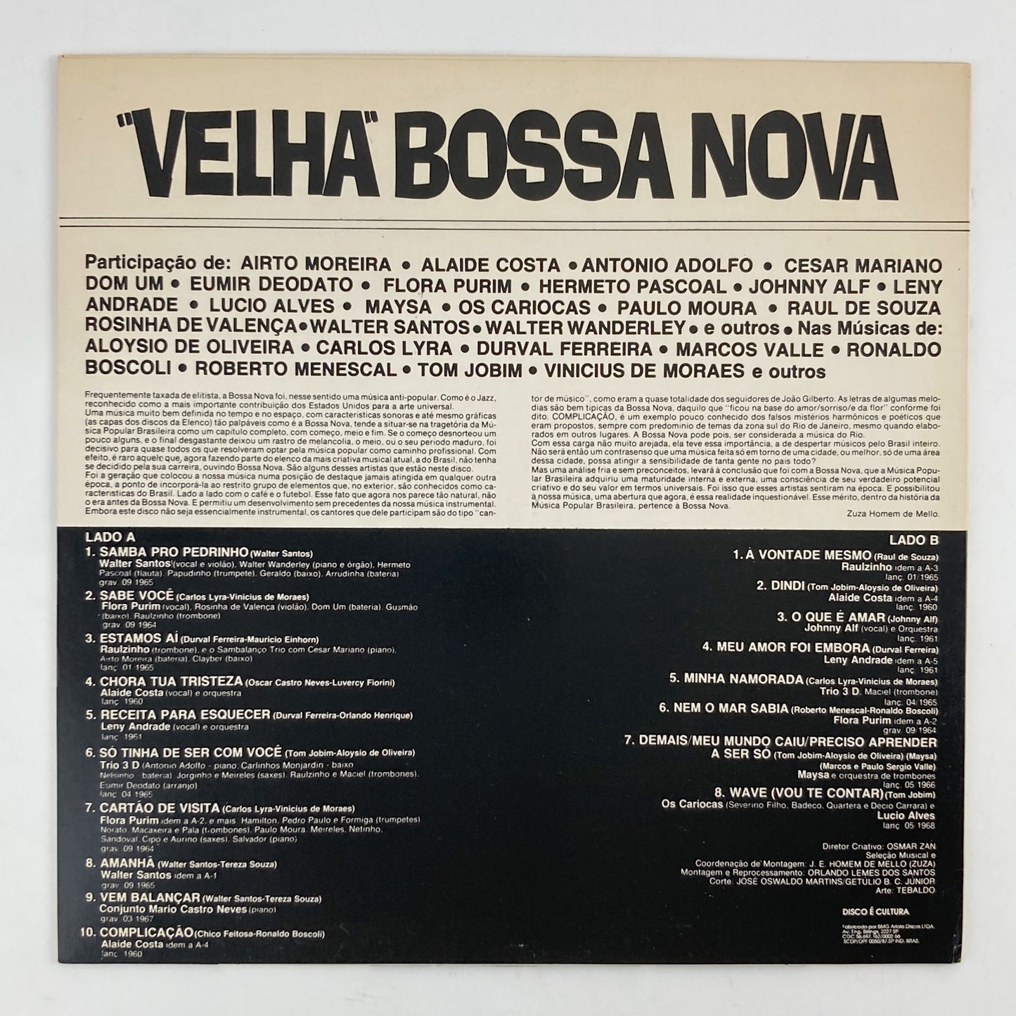 LP/ V.A. / VELHA BOSSA NOVA / ブラジル RCA