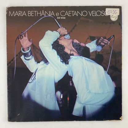 LP/ CAETANO VELOSO , MARIA BETHANIA / AO VIVO / カエターノ・ヴェローゾ / ブラジル盤 オリジナル PHILIPS 6349.386