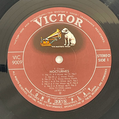 LP/ フー・ツォン / ショパン:夜想曲全集 / 国内盤 2枚組 帯 VICTOR VIC-9009/10