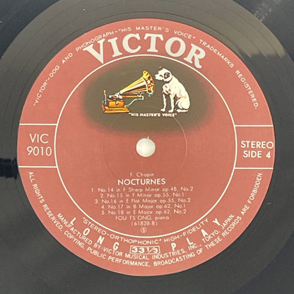 LP/ フー・ツォン / ショパン:夜想曲全集 / 国内盤 2枚組 帯 VICTOR VIC-9009/10