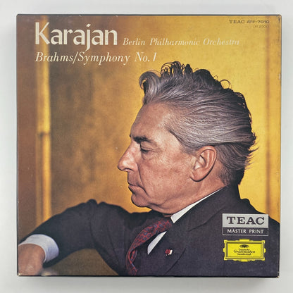 オープンリールテープ/ ヘルベルト・フォン・カラヤン / ブラームス:交響曲第1番 / 7号 国内盤 4トラック 19cm/s DGG