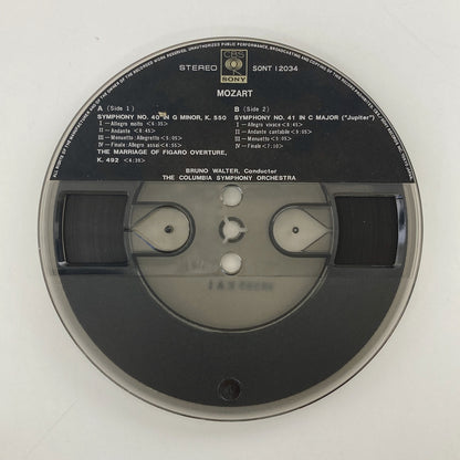 オープンリール/ ブルーノ・ワルター / モーツァルト:交響曲第40番、第41番「ジュピター」 / 7号 国内盤 4トラック 19cm/s