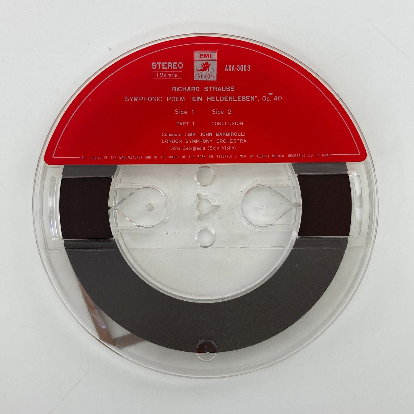 オープンリールテープ/ ジョン・バルビローリ / R.シュトラウス:交響詩「英雄の生涯」 / 7号 国内盤 4トラック 19cm/s ANGEL