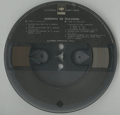 オープンリールテープ /ウラディミール・ホロヴィッツ / HOROWITZ ON TELEVISION 7号 19cm/s (7 1/2IPS) 4トラック 日本製 ライナー(うすシミ)付 CBS SONY SONT12025