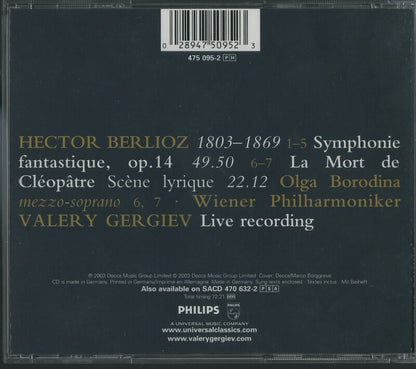 CD / ヴァレリー・ゲルギエフ、ウィーン・フィルハーモニー管弦楽団 / ベルリオーズ：幻想交響曲、クレオパトラの死 / ドイツ盤 PHILIPS 475095-2