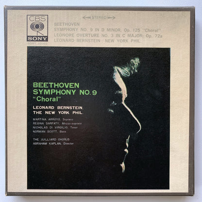 オープンリール/ レナード・バーンスタイン / ベートーヴェン：交響曲第9番「合唱付き」 / 国内盤 7号 4トラック 19cm/s (7 1/2IPS) ライナー CBS SONY SONT-32003