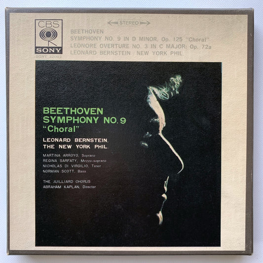 オープンリール/ レナード・バーンスタイン / ベートーヴェン：交響曲第9番「合唱付き」 / 国内盤 7号 4トラック 19cm/s (7 1/2IPS) ライナー CBS SONY SONT-32003