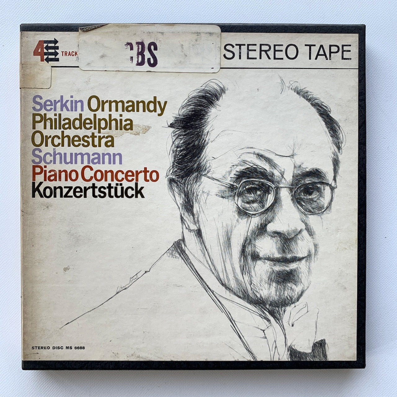 オープンリール/ ゼルキン、オーマンディ / シューマン：ピアノ協奏曲 他 / US盤 7号 4トラック 19cm/s (7 1/2IPS) インサート COLUMBIA MQ707