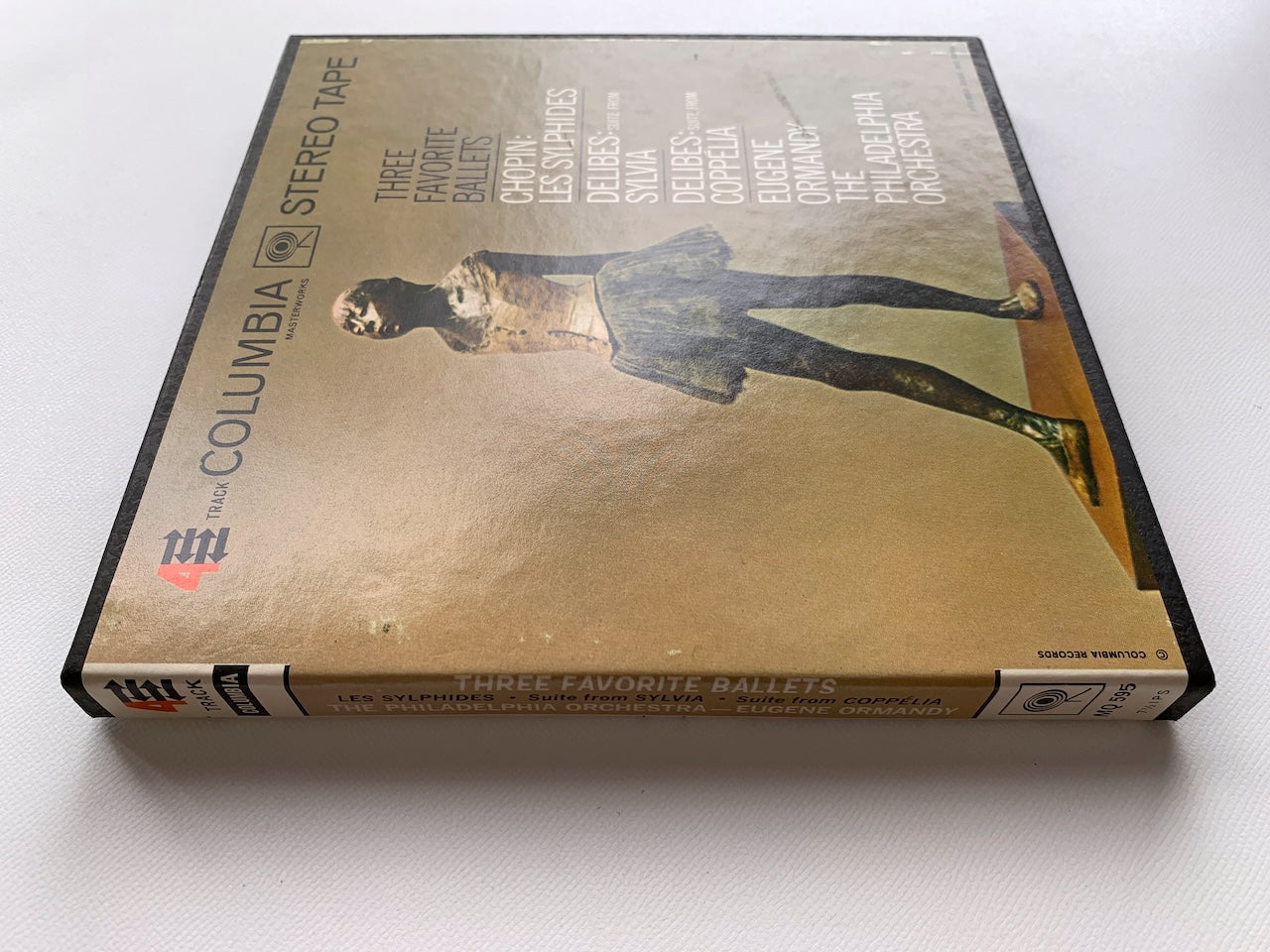 オープンリール/ ユージン・オーマンディ / ショパン:バレエ音楽「レ・シルフィード」他 / US盤 7号 4トラック 19cm/s (7 1/2IPS) インサート COLUMBIA MQ595