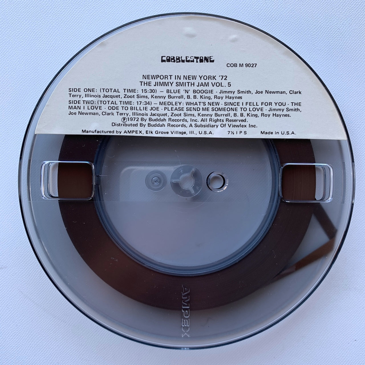 オープンリール/ V.A.(JIMMY SMITH) / NEWPORT IN NEW YORK ’72 / US盤 7号 4トラック 19cm/s (7 1/2IPS) AMPEX COBM9027