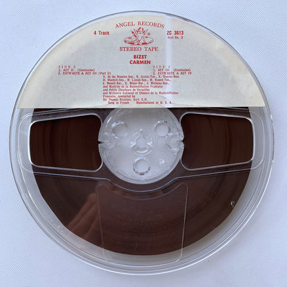 オープンリール/ トーマス・ビーチャム / ビゼー：カルメン / US盤 2本組 7号 4トラック 19cm/s (7 1/2IPS) インサート ANGEL ZC3613
