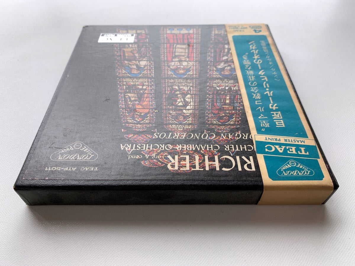 オープンリール/ カール・リヒター / ヘンデル:オルガン協奏曲集 / 国内盤 7号 4トラック 19cm/s (7 1/2IPS) 帯・ライナー LONDON ATF-5011