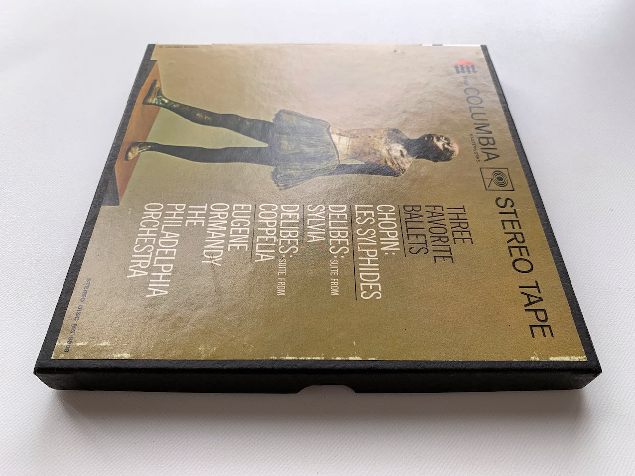オープンリール/ ユージン・オーマンディ / ショパン:バレエ音楽「レ・シルフィード」他 / US盤 7号 4トラック 19cm/s (7 1/2IPS) インサート COLUMBIA MQ595