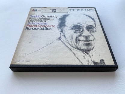 オープンリール/ ゼルキン、オーマンディ / シューマン：ピアノ協奏曲 他 / US盤 7号 4トラック 19cm/s (7 1/2IPS) インサート COLUMBIA MQ707
