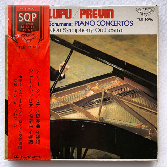 オープンリール/ ラドゥ・ルプー / グリーグ、シューマン：ピアノ協奏曲 / 国内盤 7号 4トラック 19cm/s (7 1/2IPS) 帯・ライナー LONDON TLB-1046