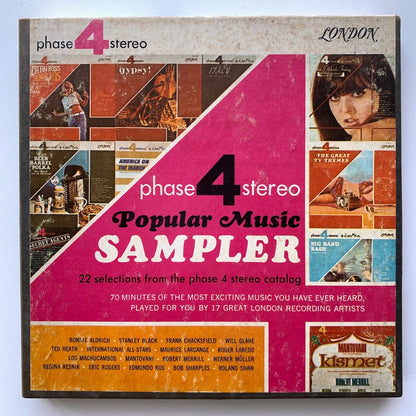 オープンリール/ V.A. / PHASE 4 STEREO POPULAR MUSIC SAMPLER / US盤 7号 4トラック 19cm/s (7 1/2IPS) インサート LONDON LPL66003